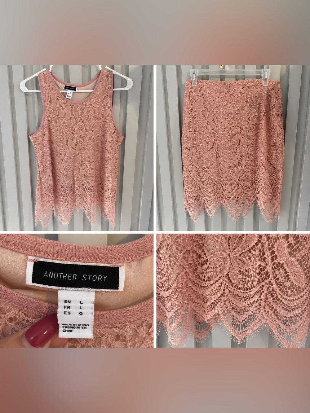 Blush Lace Tank Camisole